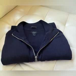 NWOT, J. Crew Men’s 1-4 Zip Merino Wool Sweater SzL
